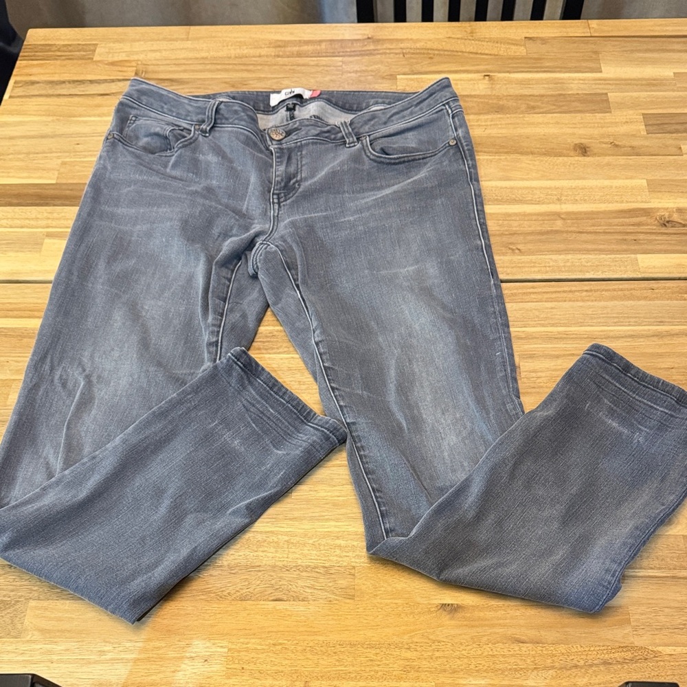 CAbi Women's Gray Skinny Jeans - Size 8